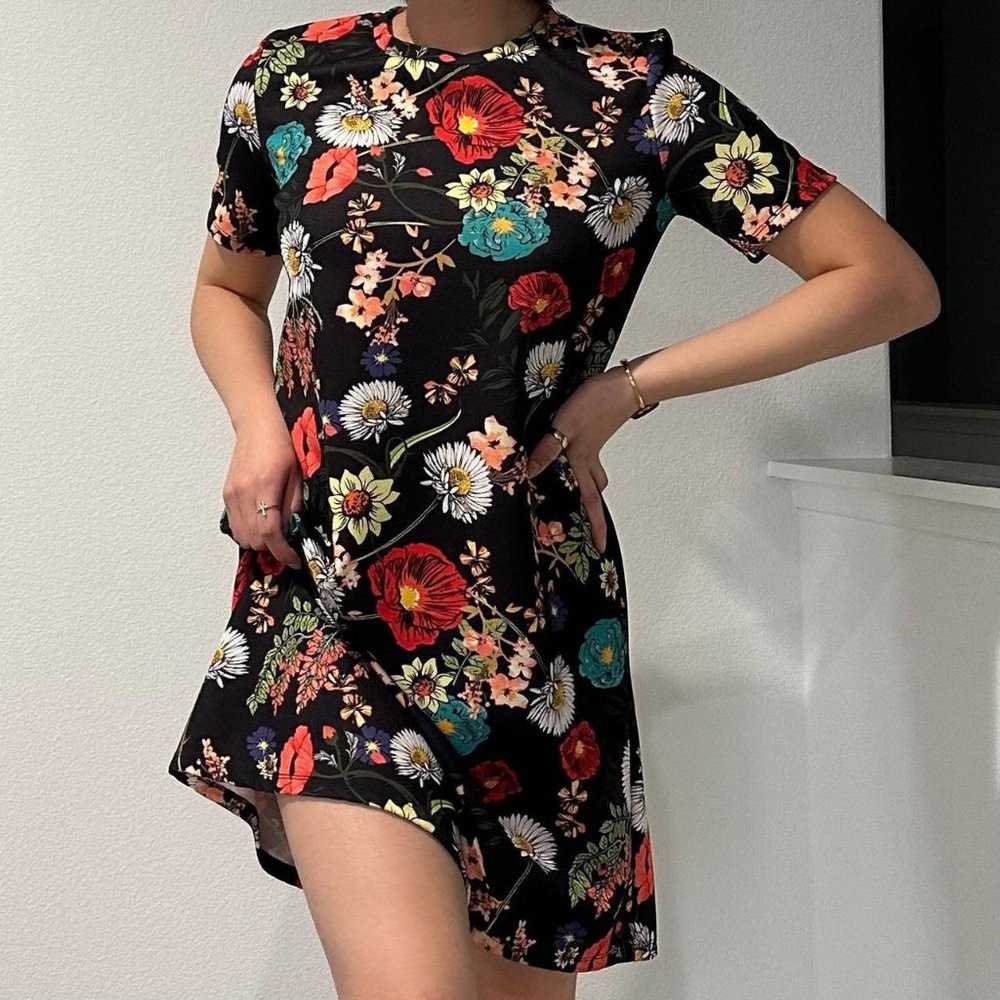 Simple, Floral Dress from Zara